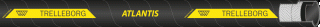 Schlauch Atlantis schwarzer Gummischlauch mit gelber Kennzeichnung